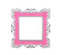 ROBAUN 1PC Resin Single Light Switch Surround Socket Finger Plate Panel Cover Home Hot Office Home Decoration Wall Sticker (Color : SilverPink-Single)
