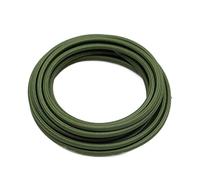 ROBAUN 2m 3m 5m 10m 250V 2 Core 0.75mm2 Textile Electric Wire Fabric Cloth Braided Flex Cable Vintage Lamp Cord (Color : 10 Olive Green, Size : 5M)