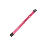 ROBAUN ATX EPS CPU 8PIN Female To Male 4+4Pin 18AWG PSU Sleeved Extension Power Cord/Cable With Sleeving(100mm,UV Pink)