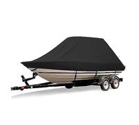 ROBAUN Good Boat Cover Kit 18-28ft 210D Cruiser Boat Cover Heavy Duty Marine Sun Proof Fish-Ski VHull Mooring Cover Boat Kit (Color : 26-28FT)