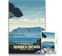 Robben Island, South Africa Adults 1000 Pieces Puzzle Strategic Thinking Learning Game Ideal Meaningful Gift for Any Event Size 50x75cm