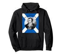 Robbie Burns - In Grey Oidhche Bhlas Burns And Saltire Pullover Hoodie