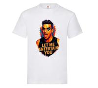 Robbie Kid's Children's T-Shirt Custom Tshirt Tee Kids Shirt Top Cute Merch Funny Boys Girls Unisex White Let Me Entertain You Williams