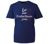 Robbie Let Me Entertain You T-Shirt, Cute Hearts Williams Singer Concert Fan Shirt, Gift Unisex Tee Top (Navy, L Years)