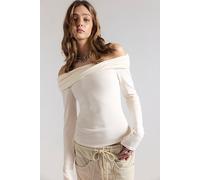 Robbie Off The Shoulder Top at Free People in Sugar Swizzle, Size: Large - female