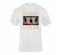Robbie T Shirt - 2025 Music Top, Robbie Gifts for Fans Birthday Celebration Tee - White L