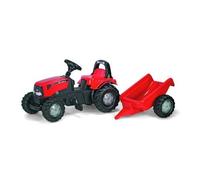 Robbie Toys Rolly Kid Case Tractor with Roll Bar & Trailer in Red Robbie Toys Red