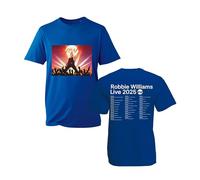 Robbie William Live Concert T-Shirt - Super Star 2025 RW Fans Tee Pop Rock Music Unisex for Adults and Kids (Royal, XL Years)