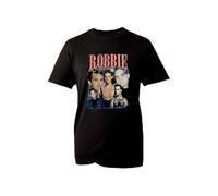 Robbie William Retro Pop Music Fan T-Shirt - 90s Inspired Graphic Tee for Music Lovers 2025 Live Concert Tee Unisex for Adults and Kids (Black, M)