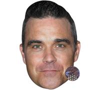 Robbie Williams (Smile) Big Head. Larger than life mask.