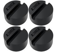 Robbor Rubber Jack Pad 3-Ton Capacity with Dia 2.9inch and 0.4inch Slotted Jack Pads Heavy Duty Floor Jack Pads Protect Your Car Pinch Welds, Paint, and Metal Universal fit For Most Jacks and Vehicles