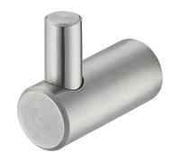 Robe Hook Single in Satin Stainless Steel from EUROART