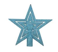 Robelli 20cm Glitter Star Christmas Tree Topper Decoration Ornament (Turquoise)