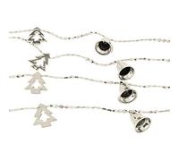 Robelli 2m Christmas Tree Bell String Rope Ornaments Decoration (Gold, Silver or Red) (Silver)