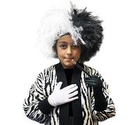 Robelli Adult Black & White Evil Dalmatian Dog Woman Fancy Dress Wig/Cigarette Holder