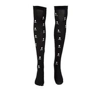 Robelli Black Halloween Fancy Dress Tights Stockings Hosiery (Skull/Crossbones)