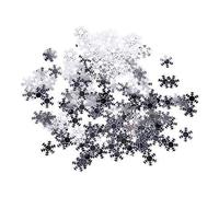 Robelli Christmas Metallic Shiny Multicolour Silver Snowflake Table Confetti (1)