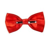 Robelli Classic Clip On Pre Tied Satin Safety Bow Tie - Red