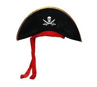 Robelli Fancy Dress Skull & Crossbones Pirate Hat - Small Size