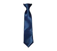 Robelli Kids Satin Clip On Ties - Navy blue
