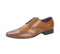 Robelli Men's Fashion Faux Leather Formal Shoes, 10 UK - Brown
