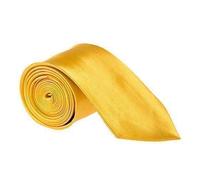 Robelli Men's Plain Classic 3" Wide Satin Tie - Various Colours (Yellow)