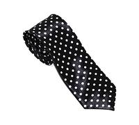 Robelli Novelty Black/White Polka Dot Slim 2 Inch Tie
