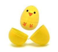 Robelli Pack of 12 Colourful Plastic Filler Eggs for Easter Egg Hunt (Yellow Chick)