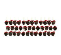 Robelli Pack of 36 Real Genuine Pine Cone Christmas Tree Pendant Decorations - 3cm