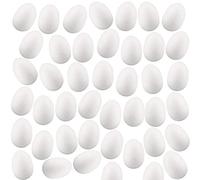 Robelli Pack of 48 White Easter Bonnet Foam Eggs Arts & Craft Decoration