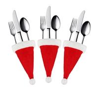 Robelli Pack of 6 Christmas Santa Hat Cutlery Holders