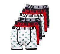 Robelli Pack of 6 Men's Ultra Stretch Fit Fashion Boxer Trunks/Shorts (X-Large, Weed)