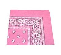 Robelli Paisley Pattern 100% Cotton Bandana for Pet Dogs (Baby Pink)