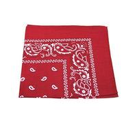 Robelli Paisley Pattern 100% Cotton Bandana for Pet Dogs (Maroon)