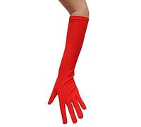 Robelli Polyester Elbow Length Gloves - Red