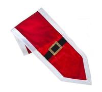 Robelli Red & White Santa Belt Christmas Table Runner Decoration