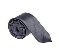 Robelli Slim Satin Plain Men's/Boys Tie (Dark Grey)