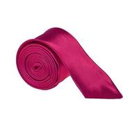 Robelli Slim Satin Plain Men's/Boys Tie (Fuchsia)