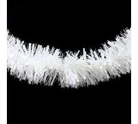 Robelli Thick Deluxe Luxury Metallic Christmas Tree Tinsel Decoration - 2 meters (3, White)