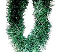 Robelli Thick Green Natural Deluxe Luxury Metallic Christmas Tree Tinsel Decoration - 2 meters (2)