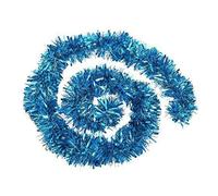 Robelli Thick Ice Blue Luxury Metallic Christmas Tree Tinsel Decoration - 2m