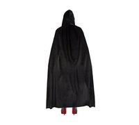Robelli Unisex Deluxe Crushed Velvet Halloween Cape - Black