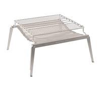 Robens Silver Timber Mesh Grill L 2-In-1 Stainless Steel Outdoor Grill And Fireplace BBQ