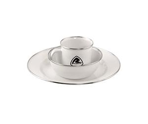 ROBENS Tongass Single Enamel Dinnerware Set, White, One Size