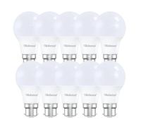 Robenza LED GLS Light Bulb B22, 15W (100W Equivalent), 1521 Lumens, 3000K Bright Warm White, Large Bayonet Cap Energy Saving A60 Standard BC Ceiling Lighting Bulb, Non-Dimmable, Pack of 10