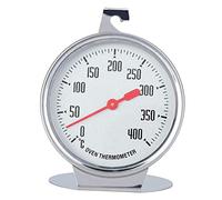 Roberee Stainless Steel Oven Thermometer, Instant Read Vertical Standing Dial Thermometer Large Dial temperature Gauge Kitchen Baking Supplies for Fan Gas Electric Pizza Oven Air Fryer Range Cooker