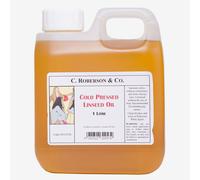 Roberson : Cold Pressed Linseed Oil : 1 Litre
