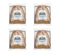 ROBERT ANDREW 4-Pack Low-Carb Sourdough Wholegrain Bread, 5.6g Carbs 7g Protein 88 Kcal, Sliced Half Bloomer, High Protein & Fibre, Freshly Baked, Freezer Friendly, 4x 400g