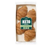 ROBERT ANDREW Keto Croissants - 2.7g Carbs, 10.1g Protein, Low Carb Keto Diet, High Protein Low Calorie, No Sugar Ketogenic Diet, Diabetic Food, 248 Calories | 4x50g