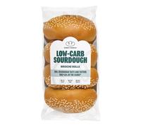 Robert Andrew Low Carb Sourdough Butter Brioche Rolls - 13.7g Carbs, 15.9g Protein, High Protein, Keto Buns, Low Sugar Diabetic Rolls, 189 Calories - 4 x 65g